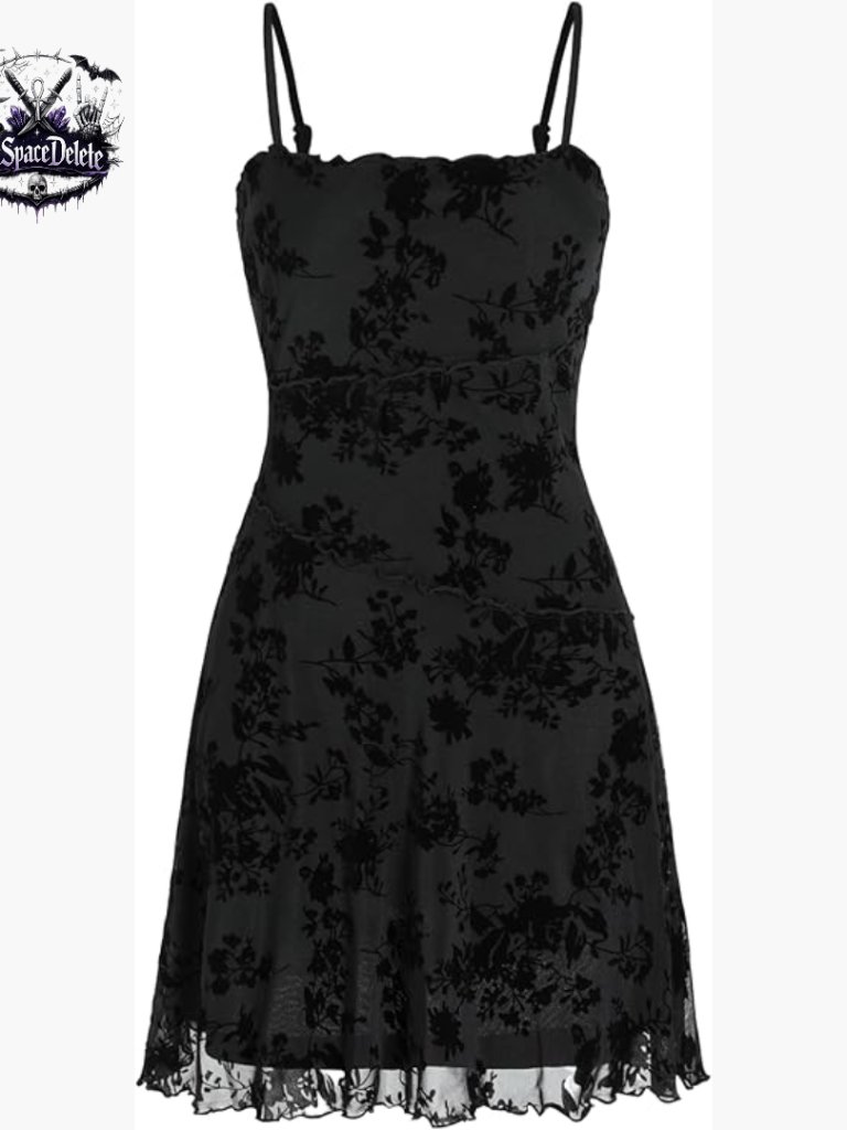Sleeveless Mini Dress With Lace Mesh, Square Neck, Spaghetti Strap For Party